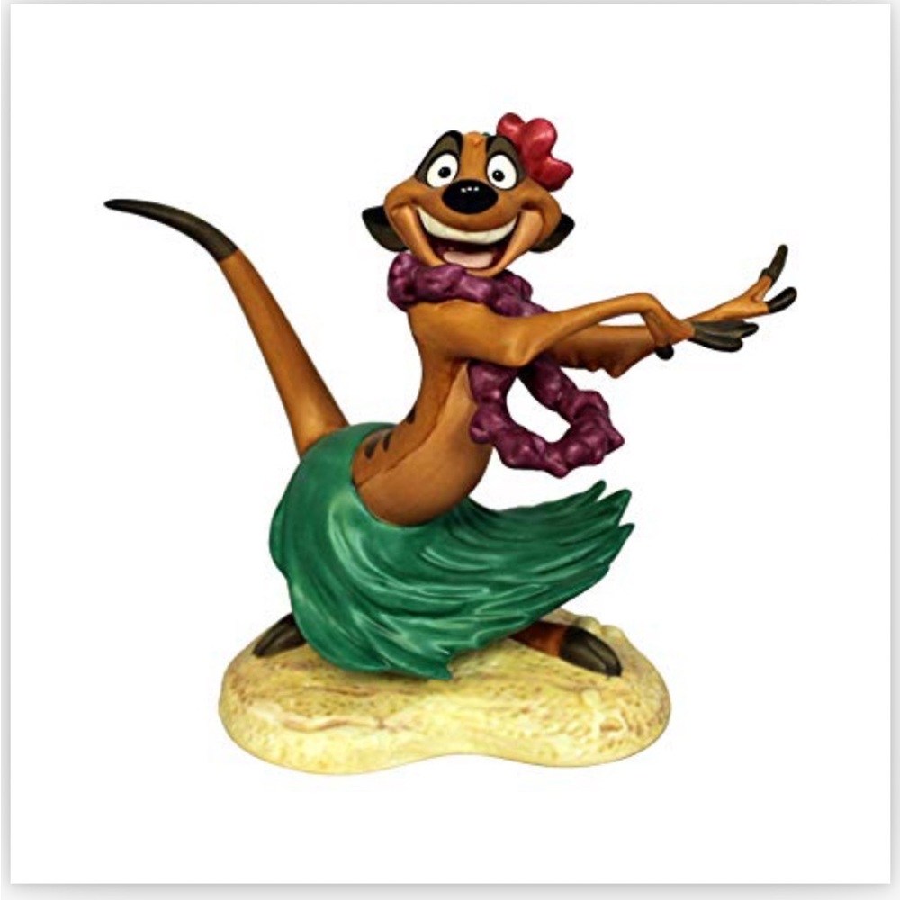 NIB Walt Disney classic collections lion king Timon luau member sculpture